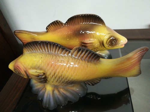 Coppia pesci ceramica - di,