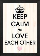 Keep Calm and Love Poster arte