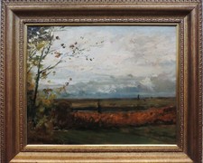 Dipinto olio su tavola cm 30 x 38 attr.to a Delleani l.