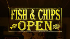 Fish and Chips insegna led