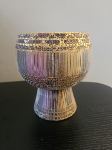 Vaso candelabro vintage mcm - vaso,