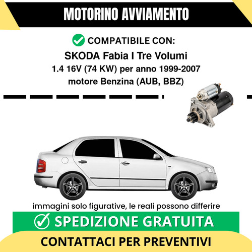 Motorino avviamento skoda - motorino,