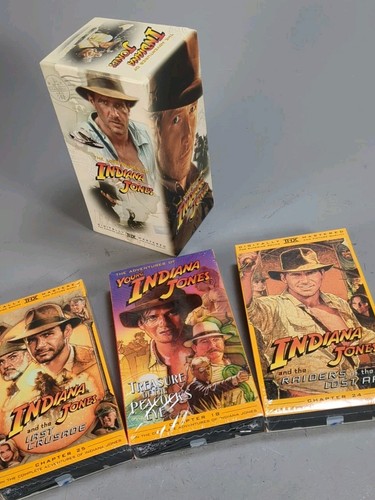 Indiana jones mixed vhs - jones, box