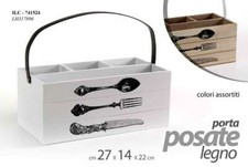 PORTAPOSATE LEGNO PORTA POSATE