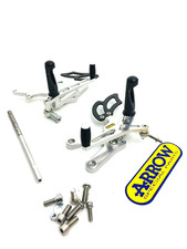 PEDANE REGOLABILI KAWASAKI ZX 10 R 06 08 ARROW RACING IN ALLUMINIO  CD 11125SPA