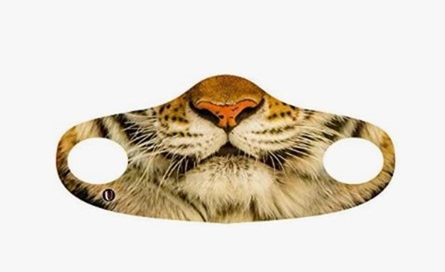 Maschera tigre copri viso - maschera,