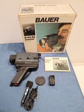 Cinepresa Videocamera A Cassette BAUER S40 XL SOUND Super 8 Con Scatola Vintage 