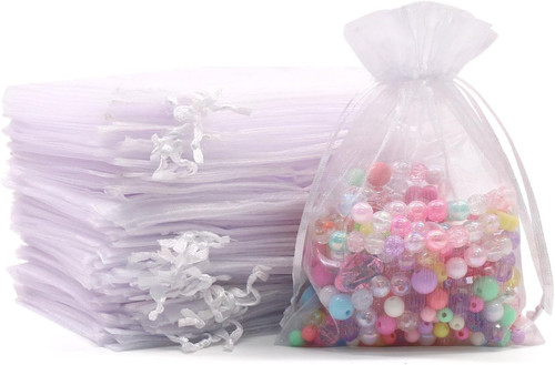 100 pezzi sacchetti organza