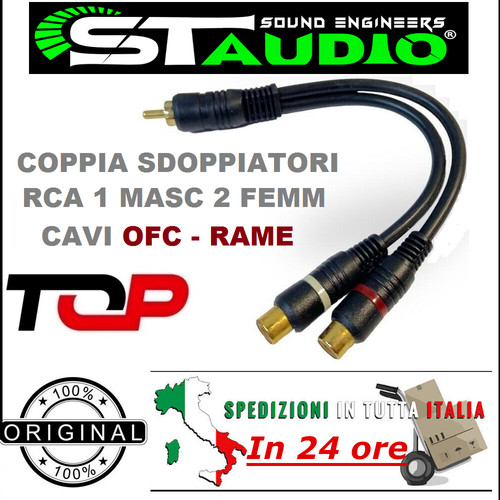 Cavo audio sdoppiatore - rca, 1