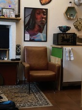 poltroncina poltrona vintage modernariato anni 60 70 marrone