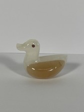 Anatra paperella onice agata soprammobile da collezione