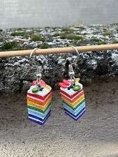 Rainbow Earrings Orecchini Arcobaleno Handmade