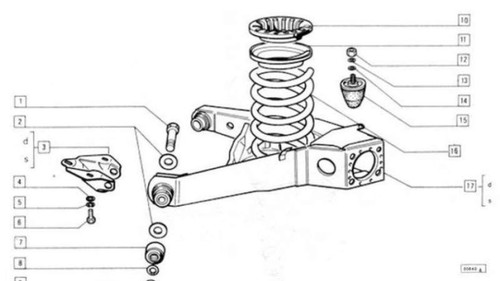 Molla sospensione fiat 500 - x,