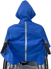 Poncho mantella impermeabile antipioggia per sedia a rotelle