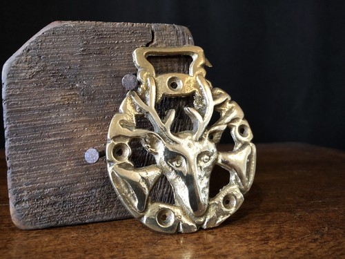 Horse brass stag and - horse,