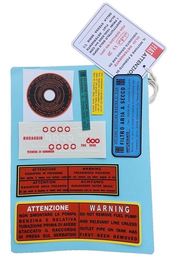 Kit adesivi fiat 600 epoca - kit,