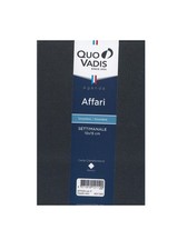 Agenda Settimanale Quo Vadis Affari 2026 cm. 10x15 - Nero