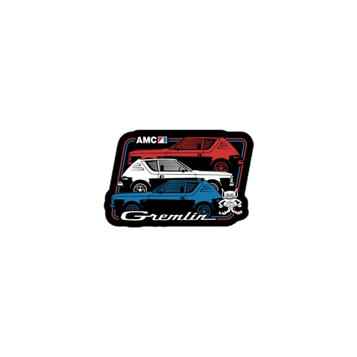 Adesivo retrò amc gremlin - adesivo,