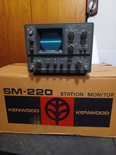 Kenwood SM-220 Stazione Radioamatore Vintage Monitor E Scatola Manuale (Ottimo).
