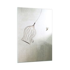 Quadro su Vetro 50x70cm Volo
