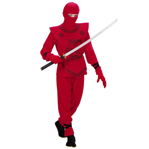 Costume ninja rosso - costume,