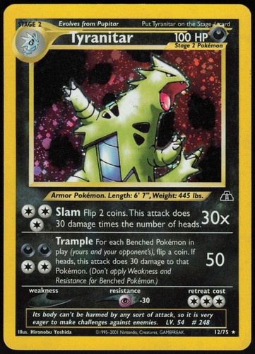 Tyranitar holo rare - (12),