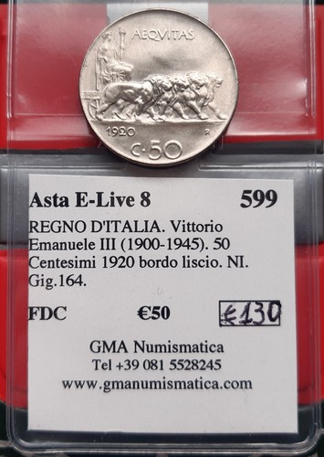 50 centesimi 1920 - (£),