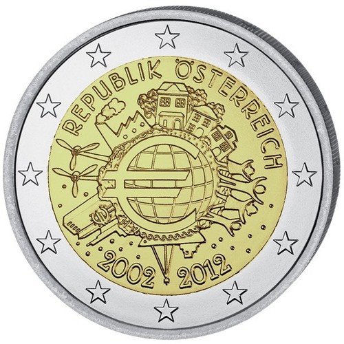 Euro commemorativa austria - 2,
