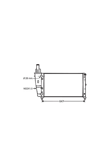 Radiatore fiat punto - radiatore, 60/75