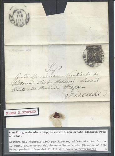 1860 toscana 10c bruno 19b - 1860,