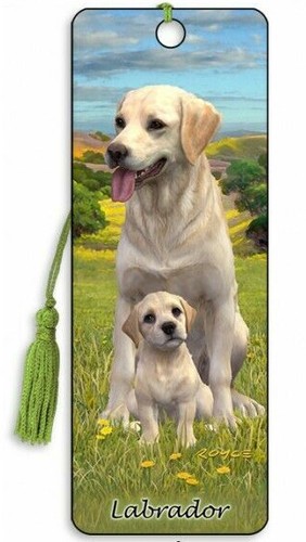 Bookmark golden yellow - 3d,