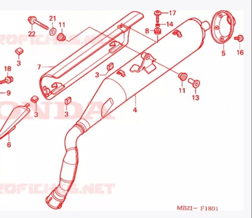 Scarico originale oem honda - originale,