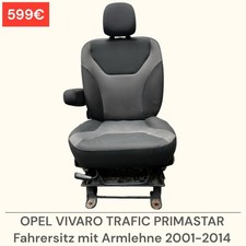 Sedile guida con bracciolo Opel Vivaro Trafic Primaster 2001-2014