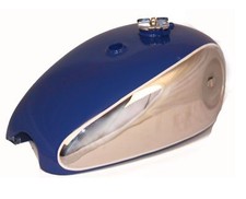 BSA Goldstar CATALINA Fuoristrada 2 Galloni Blu & Cromo Benzina Tank Con Cap Gec