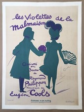 Manifesto Antica Art Deco Operetta Viola Malmaison Georges Dola Raffredda 1922
