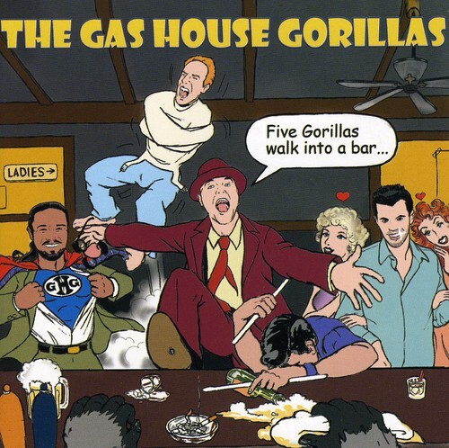 Five gorillas walk into - five,