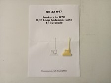 Junkers Ju 87D/F Loop Antenna - Late for Hasegawa - scala 1/32 Quickboost 32 047