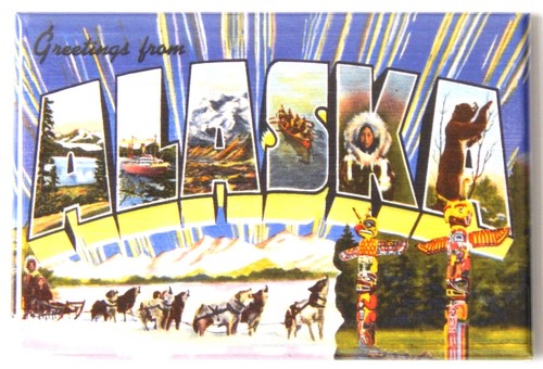 Saluti dall alaska magnete - saluti,