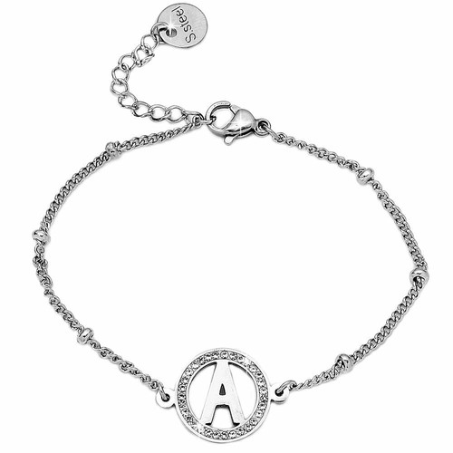 Bracciale con lettera iniziale - lettera,