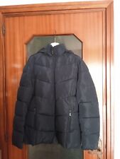 Giubbotto blu con zip e cappuccio donna