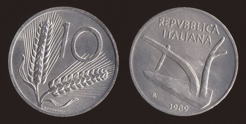 Lire 1989 spighe - 1989,