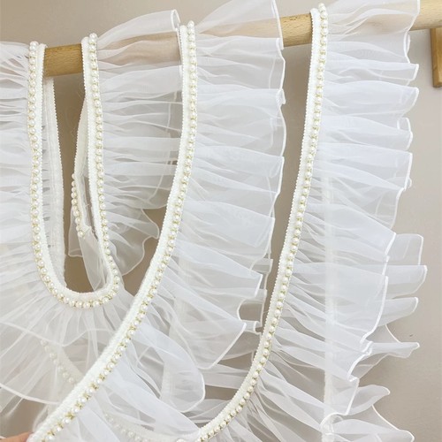 Nastro 3yd organza finta perla - finta,