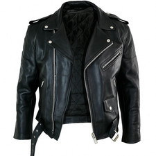 Giacca Moto Uomo Pelle Vera