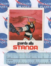 ADESIVO VINTAGE STICKER AUTOCOLLANT AUFKLEBER CARTOONS GOLDRAKE STANDA