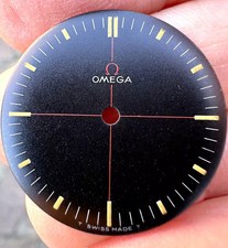 Omega Technical Dial originale Black Manual wind Cal.601 anni '70