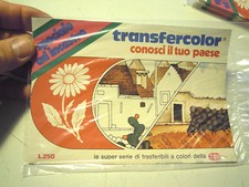 TRANSFERCOLOR ( TRASFERELLI ) I TRULLI PUGLIA - L.250 CARTORAMA - 1980ca NUOVO