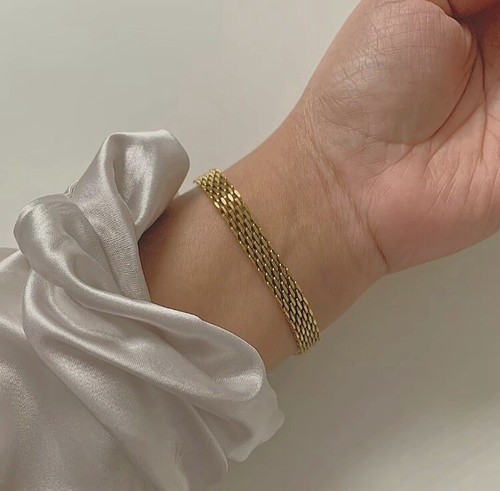 Bracciale serpente placcato