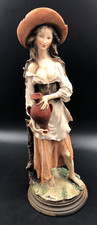 SCULTURA STATUA STATUETTA SOPRAMMOBILE Ragazza con anfora CAPODIMONTE G ARMANI