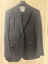 Tuta sartoriale Charcol grigio Savile Fila su misura con panno Scabal