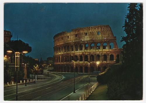 Roma colosseo illuminato - colosseo, di